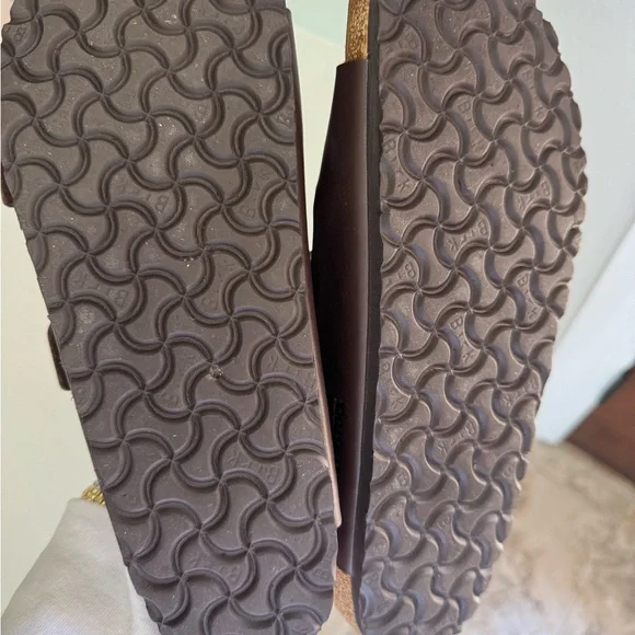 Birkenstock Men's Brown Sandals 43 size 10 - Picture 3 of 6